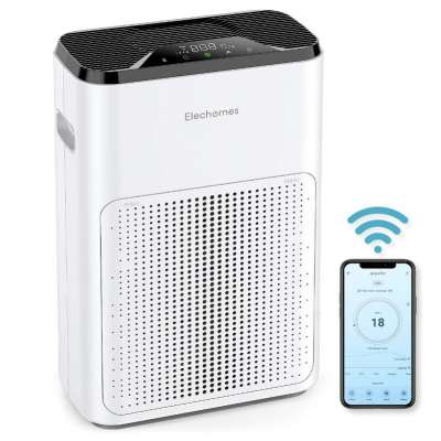 Elechomes Pro Series Air Purifier True HEPA Filter Air Purifiers for Bedroom  with WiFi APP Control